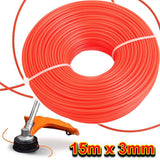 3mm x 15m Strimmer Line Trimmer Wire Heavy Duty Replacement Cord Garden Grass UK