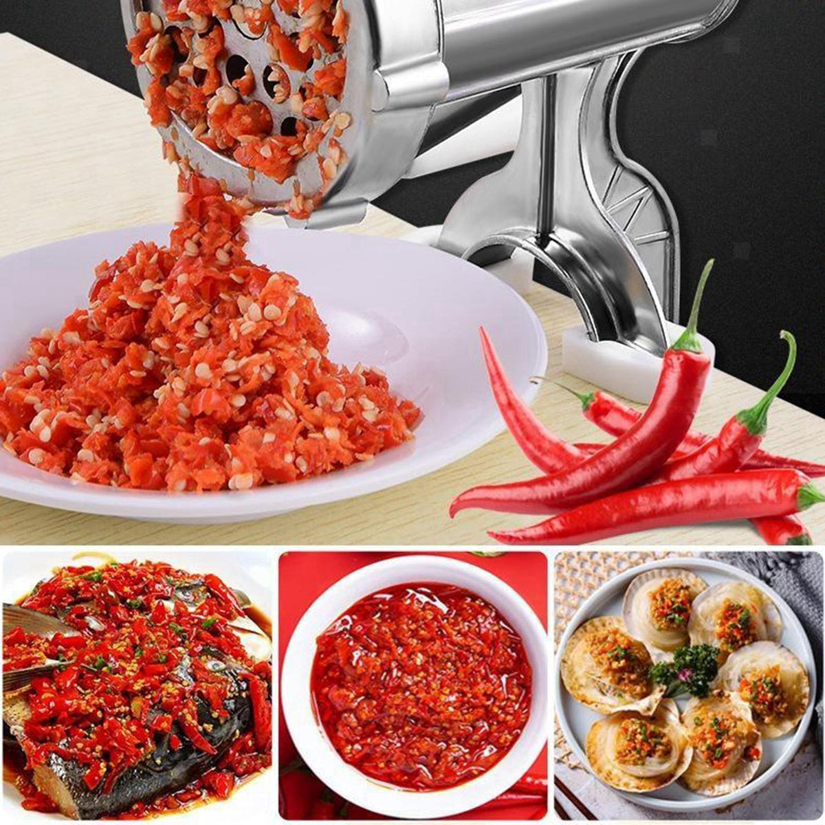 Premium Manual Meat Grinder Mincer Rotary Machine Heavy Duty Burger Sa Buystarget