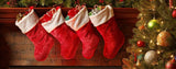 ??Christmas Novelty Xmas Stocking Stockings Santa Gift Sack Bag Decoration UK - Buystarget