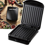 🔥GEORGE FOREMAN SMALL FIT GRILL GRIDDLE HOT PLATE BBQ MEAT FISH TOASTIE MAKER
