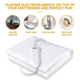 Electric Heated Under Blanket Thermal Soft Cosy Fast Heat Double Bed Warm Winter