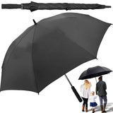 24x Deluxe Golf Umbrella  Auto Open Strong Wind Rain Sun Resistant 8 Rib Travel