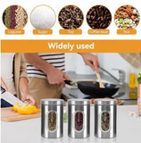 3x Kitchen Storage Canisters Tea Coffee Sugar Jars Set Pots Food Container Tins