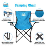 Camping Chair Folding Outdoor Seat Fishing Patio Garden Beach Chair Cup Holder