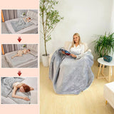LUXURY ELECTRIC HEATED THROW SOFT OVER BLANKET DIGITAL CONTROLLER LARGE 120X160