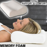 Contour Memory Foam Pillow Neck Back Support Orthopaedic Firm Head My Pillows
