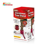 🎄Christmas Tree Stand Real Tree Metal Base Heavy Duty Xmas Large Tree Hold Red
