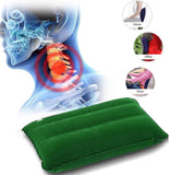 Air Inflatable Camping Pillow Travel Cushion Back Neck Lumbar Support Waterproof