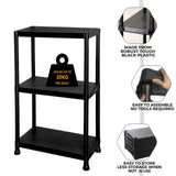 Heavy Duty 3 Tier Plastic Shelving Unit Storage Racking Shelves Home Garage Shed
