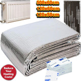 Radiator Insulation Foil Heat Back Reflector Sheet Energy Saving Panel Window