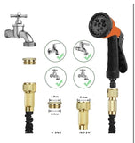 Heavy Duty Expandable Flexible Garden Magic Water Hose Pipe Spray Gun 50FT Black