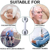 SAFETY SUPPORT HAND RAIL HANDLE BARS GRIP GRAB SUCTION BATH BATHROOM SHOWER