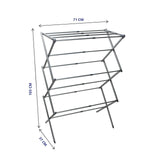 3 Tier Extendable Clothes Airer Dryer Foldable Laundry Washing Line Horse Drying