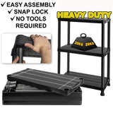Heavy Duty 3 Tier Plastic Shelving Unit Storage Racking Shelves Home Garage Shed
