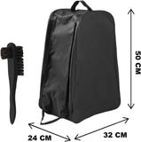 WELLY BOOT BAG WELLINGTON STORAGE CARRIER BAG ZIPPED CARRY HANDLE FREE BRUSH
