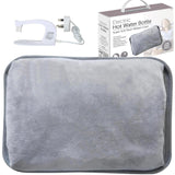 🔥Electric Hot Water Bottle Rechargeable Heat Pad Plush Warmer Massaging Luxury