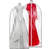 2x 183cm Long Dress Bags Clothes Suit Cover Storage Travel Garment Bag Zip Up