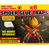 6X SPIDER KILLER TRAPS POISON FREE HOME SAFE CRAWLING INSECT TRAP INDOOR OUTDOOR