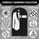 48" Extra Large Hanging Suit Dress Coat Travel Bag Zip Up Clothes Cover Storage