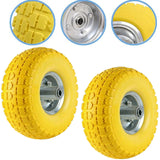 10" Heavy Duty Solid Rubber Tyres Wheel Replacement Puncture Proof Sack Truck