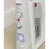 PORTABLE 2KW CONVECTOR HEATER WITH TIMER & TURBO HOME ELECTRIC THERMOSTAT WINTER