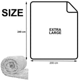 Luxury Faux Fur Throw Extra Large King Size Blanket Soft Sofa Bed Mink Warm Cosy