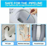 12 Pack Drain Sticks Drain Cleaner Odour Hair Remover Sink Bath Shower Kitchen