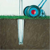 HEAVY DUTY METAL GROUND SPIKE PARASOL AIRER ROTARY WASHING LINE STAND GALVANISED