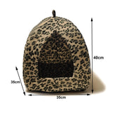 Soft Pet Cat/Kitten Dog/Puppy Fleece Igloo Beds Warm House Cave Tunnel Snug Pod