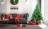 Luxury Christmas Tree Frosted Pine Cone Red Berries Xmas Tree Candy Cane 4/5Ft