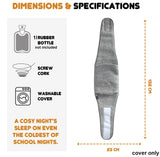 Wearable Hot Water Bottle Cover Adjustable Belt Wrap Around Luxury Sherpa