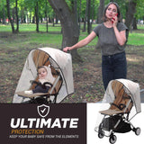 Baby Buggy Rain Cover Universal Raincover Pushchair Stroller Pram Weather Shield