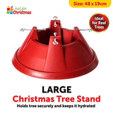 Heavy Duty Christmas Tree Stand Large Xmas Holder Base Water Tank Metal Plastic