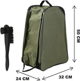 WELLY BOOT BAG WELLINGTON STORAGE CARRIER BAG ZIPPED CARRY HANDLE FREE BRUSH