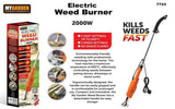 ELECTRIC WEED BURNER KILLER WAND BBQ Starter HOT AIR TORCH Garden Outdoor Weeds