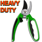 Pruning Shears Strong Carbon 8" Garden Hand Pruner Secateurs Plants Tool Set