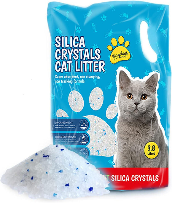 Silica Crystal Diamonds Non Clumping Great Absorbency Odour Control Cat Litter