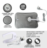 🔥Electric Hot Water Bottle Rechargeable Heat Pad Plush Warmer Massaging Luxury
