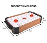 Air Hockey TableTop Game Set Kids Family Fun Compact Indoor Arcade Activity Gift
