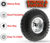 10" PNEUMATIC SACK TRUCK TROLLEY WHEEL BARROW TYRE HEAVY DUTY WHEEL 4.10/3.5-4.0