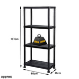 Heavy Duty 4 Tier Plastic Shelving Unit Storage Racking Shelves Home Garage Shed