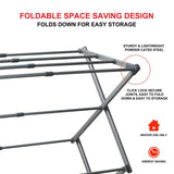 3 Tier Extendable Clothes Airer Dryer Foldable Laundry Washing Line Horse Drying
