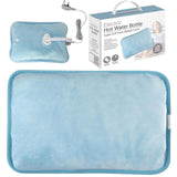 🔥Electric Hot Water Bottle Rechargeable Heat Pad Plush Warmer Massaging Luxury