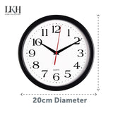 Wall Clock Large Vintage Round Modern Home Office Bedroom Time Kitchen Quartz