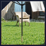 🔥32mm Metal Galvanised Ground Spike Soil Socket Outdoor Rotary Airer Parasol