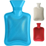 1L Hot Water Bottle Natural Rubber Winter Hand Feet Warmer Large Cold Nights