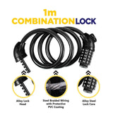 Heavy Duty Security Lock U Shape Chain Bike Bicycle Motorbike Scooter Shed Gate