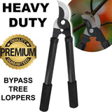 Heavy Duty Bypass Lopper Long Handle Hedge Garden Branch Cutter Pruning Trees