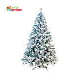 Snowflocked Christmas Tree Snow Deluxe Artificial 5ft With LED Lights and Stand