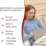 🔥Electric Hot Water Bottle Rechargeable Heat Pad Plush Warmer Massaging Luxury